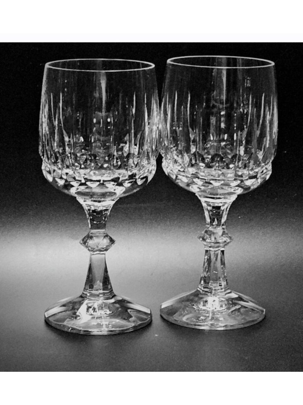 2 Schott Zwiesel Tango Wine Glasses 6" fine crystal quality cut glass glassware - Picture 2 of 5